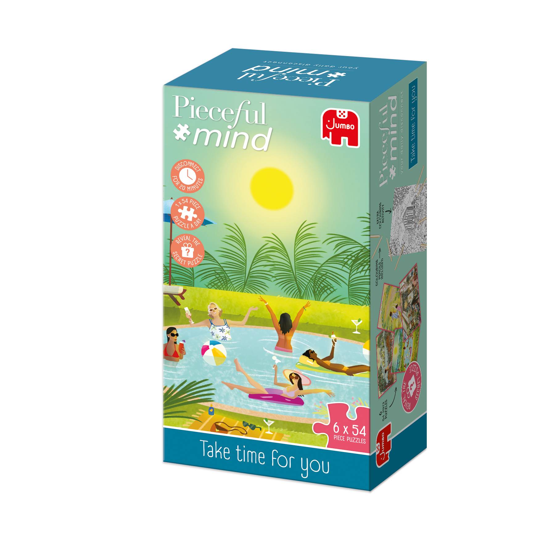 Pieceful mind, Nimm dir Zeit für dich, 6x 54 Teile Puzzle