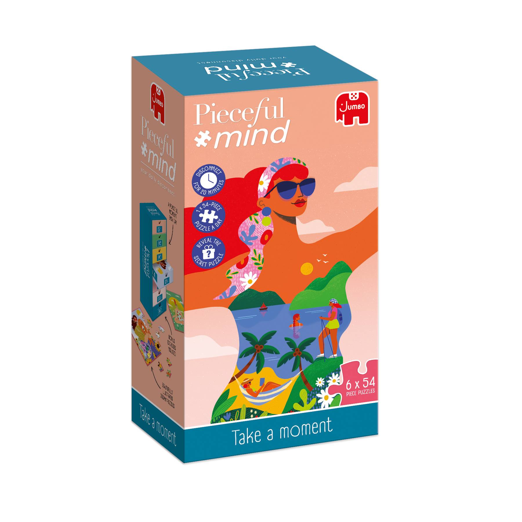 Pieceful mind, Nimm dir den Moment, 6x 54 Teile Puzzle