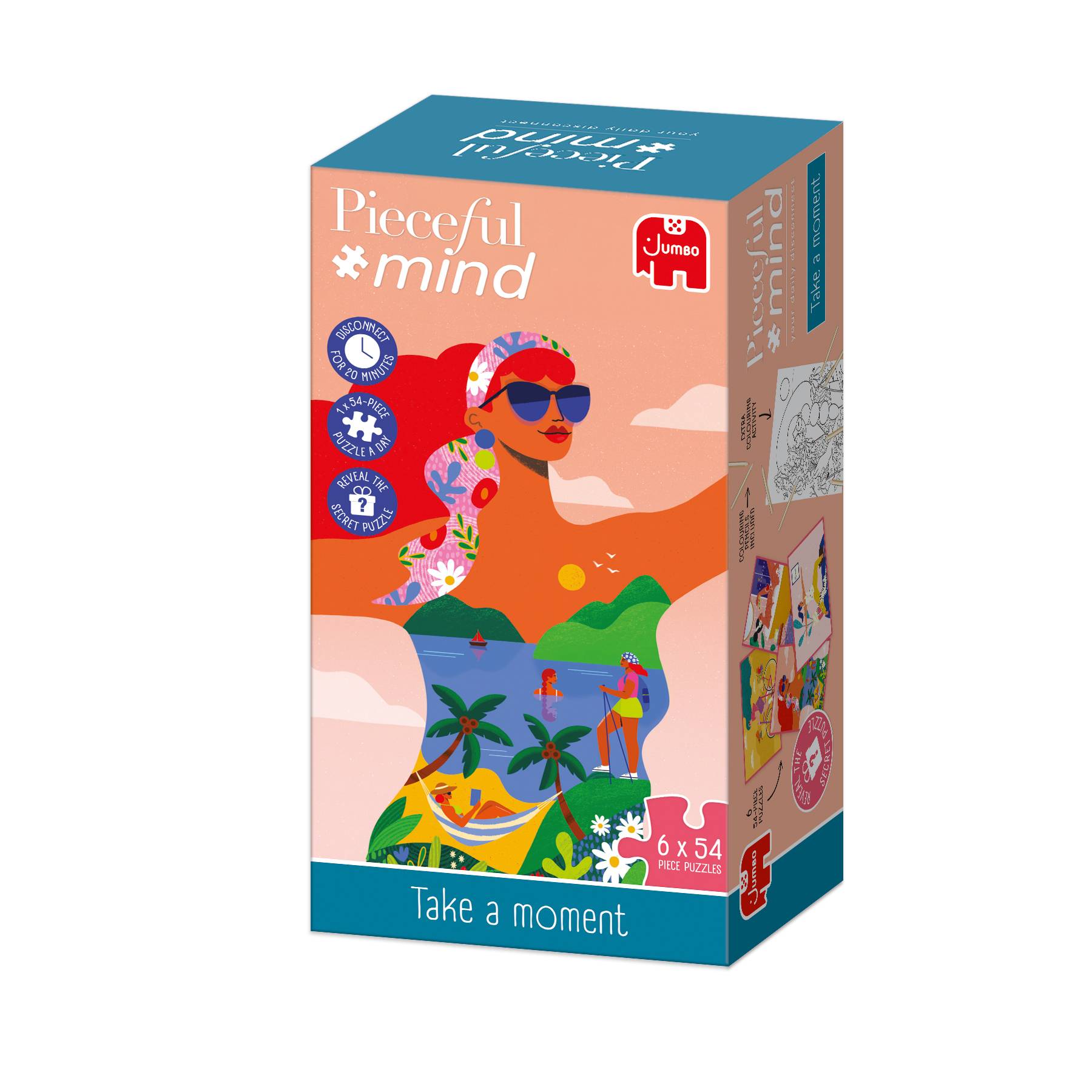 Pieceful mind, Nimm dir den Moment, 6x 54 Teile Puzzle