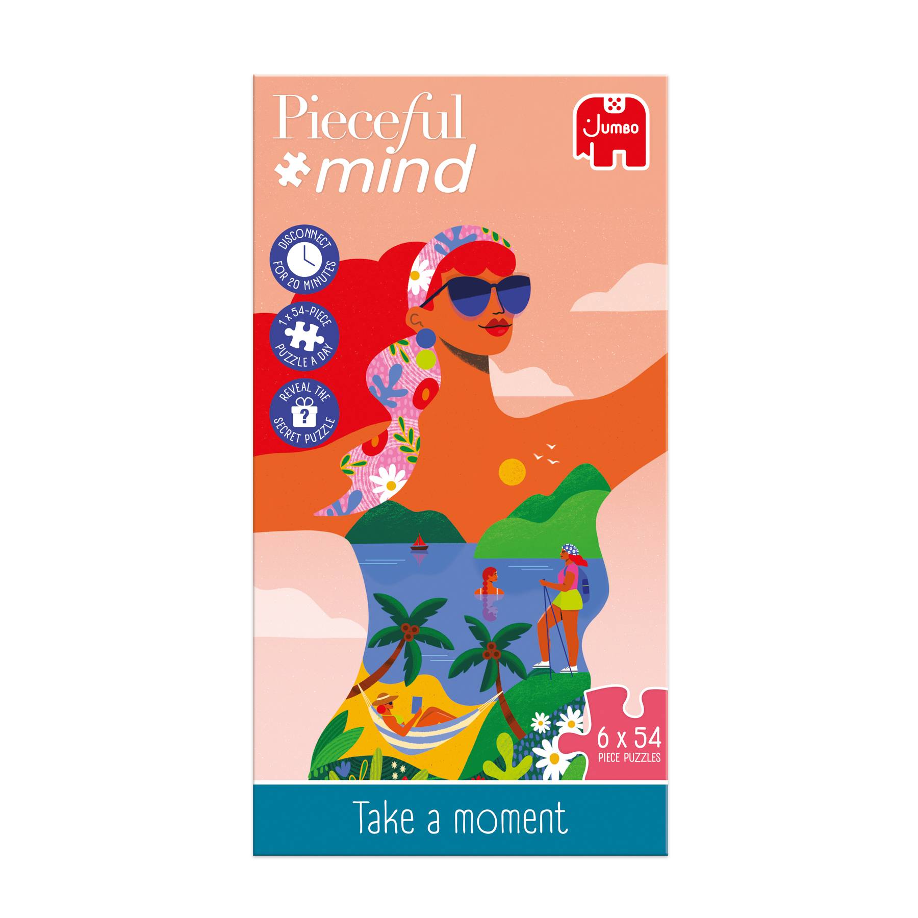 Pieceful mind, Nimm dir den Moment, 6x 54 Teile Puzzle