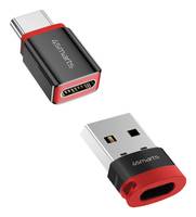 4smarts USB-C auf USB-A Datenblocker Adapter 2er Set - Kabel-/Adapterset
