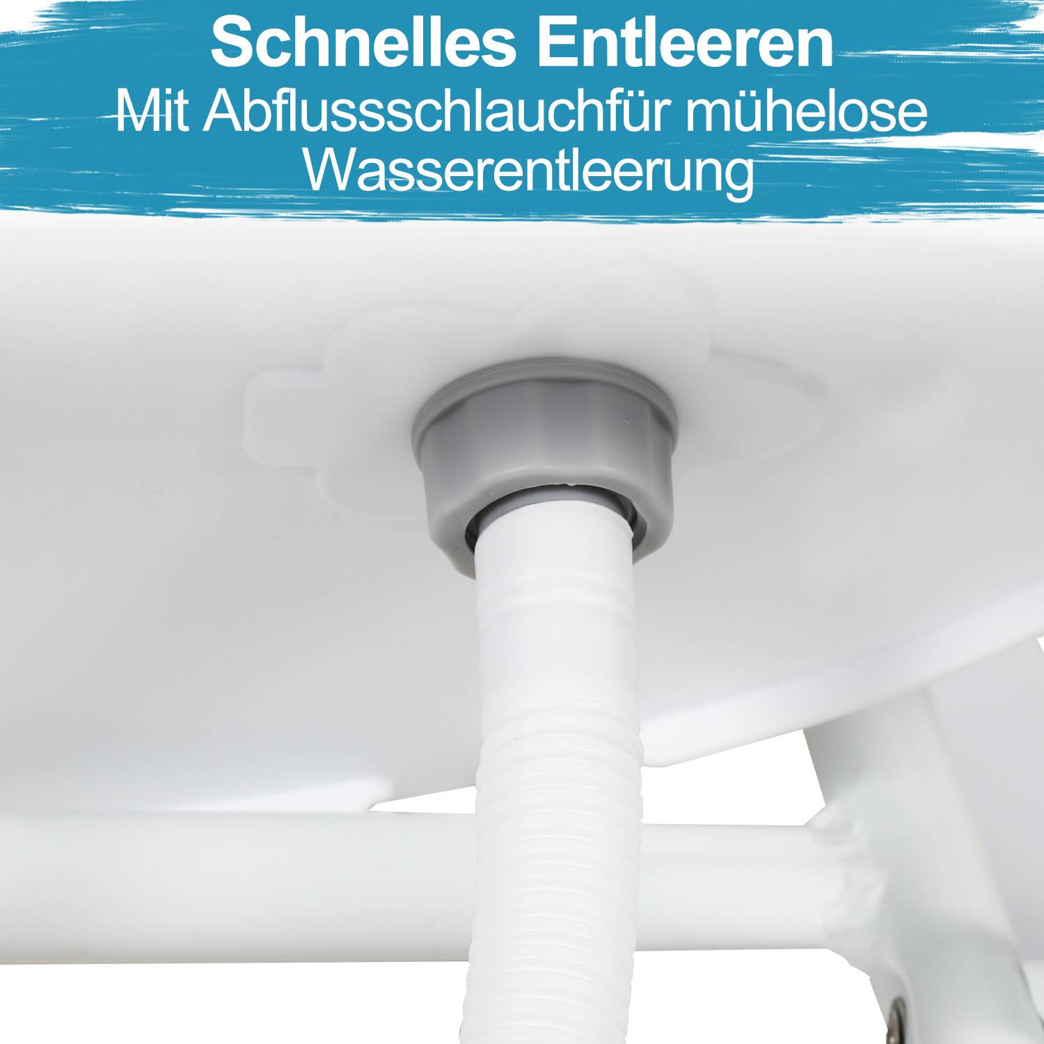 Baby Badewanne Set mit Gestell und Badewannensitz - für Neugeborene und Babys
