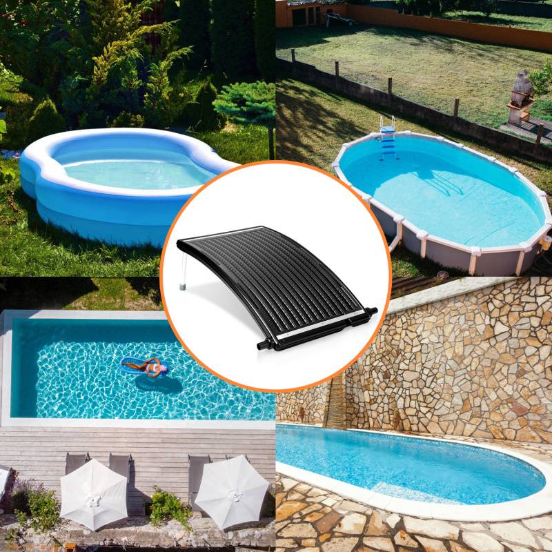 Solarheizung Schwimmbad Pool Poolheizung schwarz Solarabsorber 110 x 69 x 14 cm