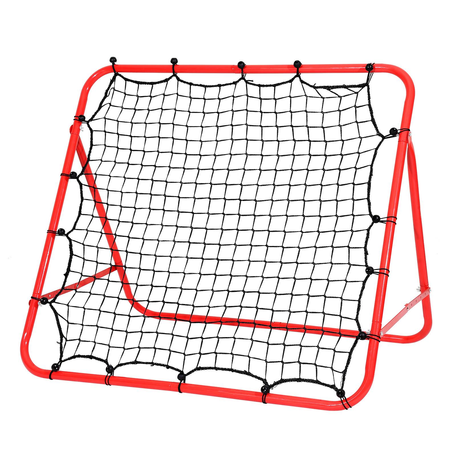 Fußball Rebounder 103 x 100 cm Rückprallwand Kickback Tor Prallwand Netz Einstellbar Fußballtraining