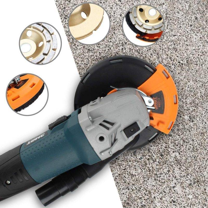 Absaughaube Staubabsaugung für Winkelschleifer 125 mm Absaugaufsatz Betonschleifer