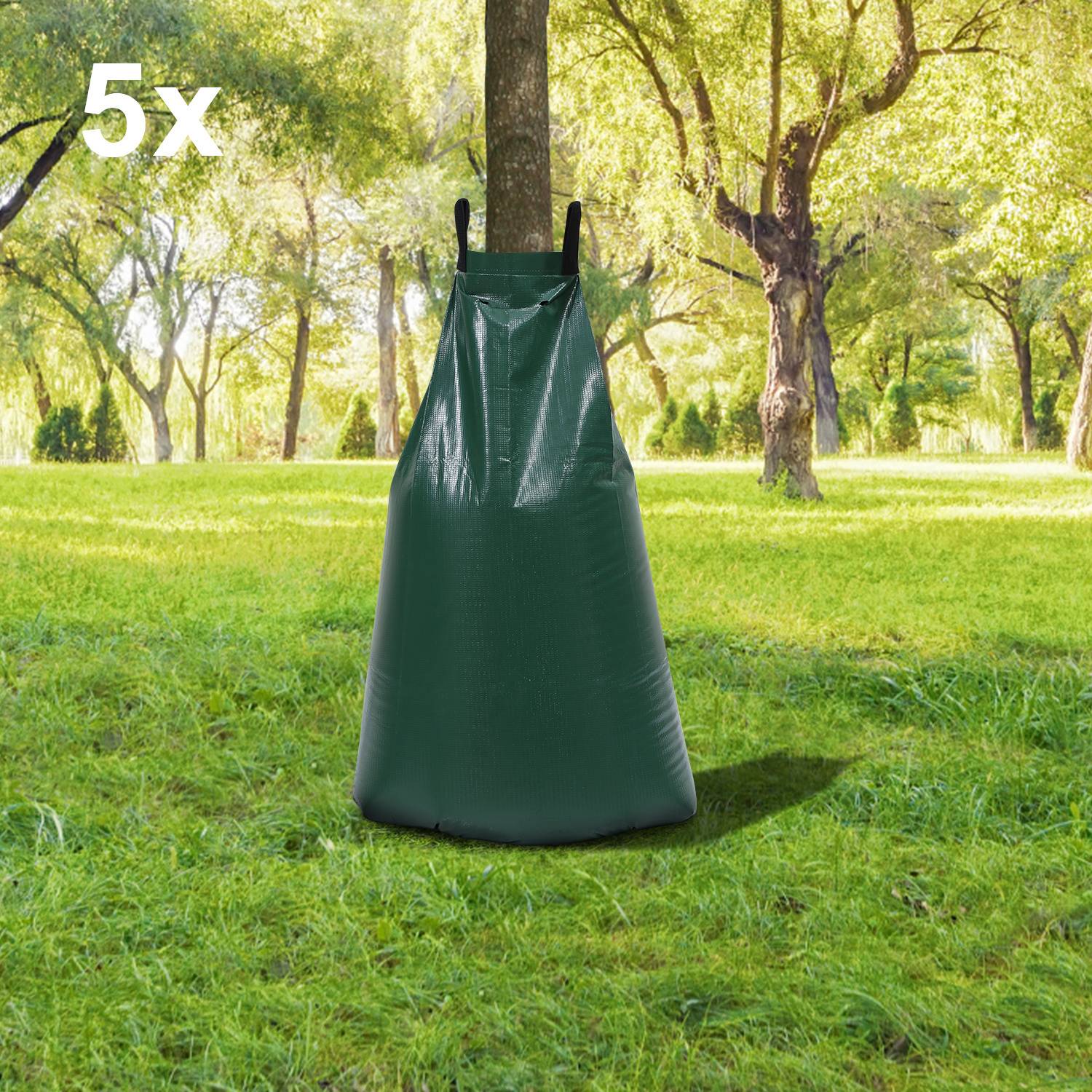 Bewässerungsbeutel 5 Stück Baum 75 Liter Bewässerungssack Langzeit aus UV-beständigem PVC