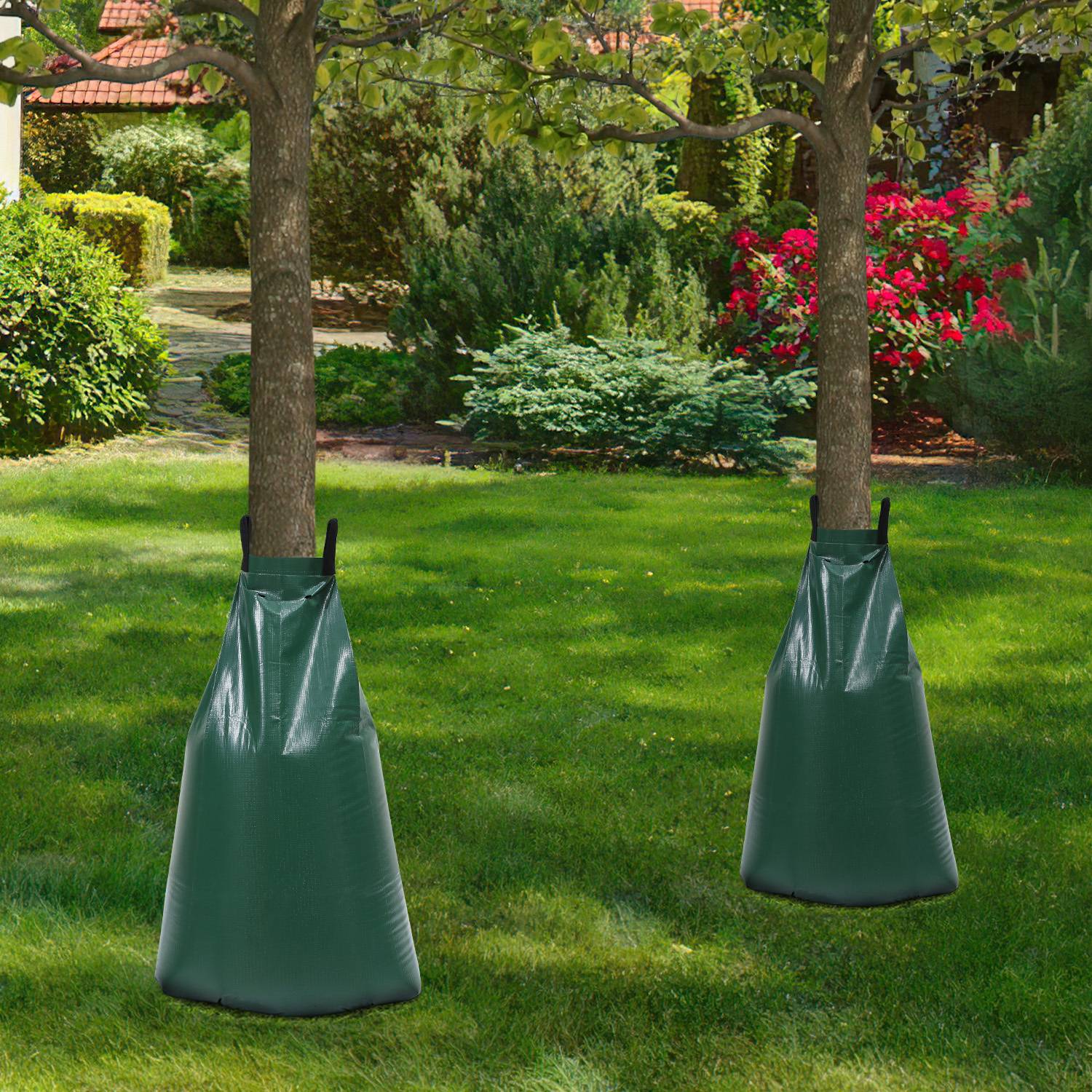 Bewässerungsbeutel 5 Stück Baum 75 Liter Bewässerungssack Langzeit aus UV-beständigem PVC