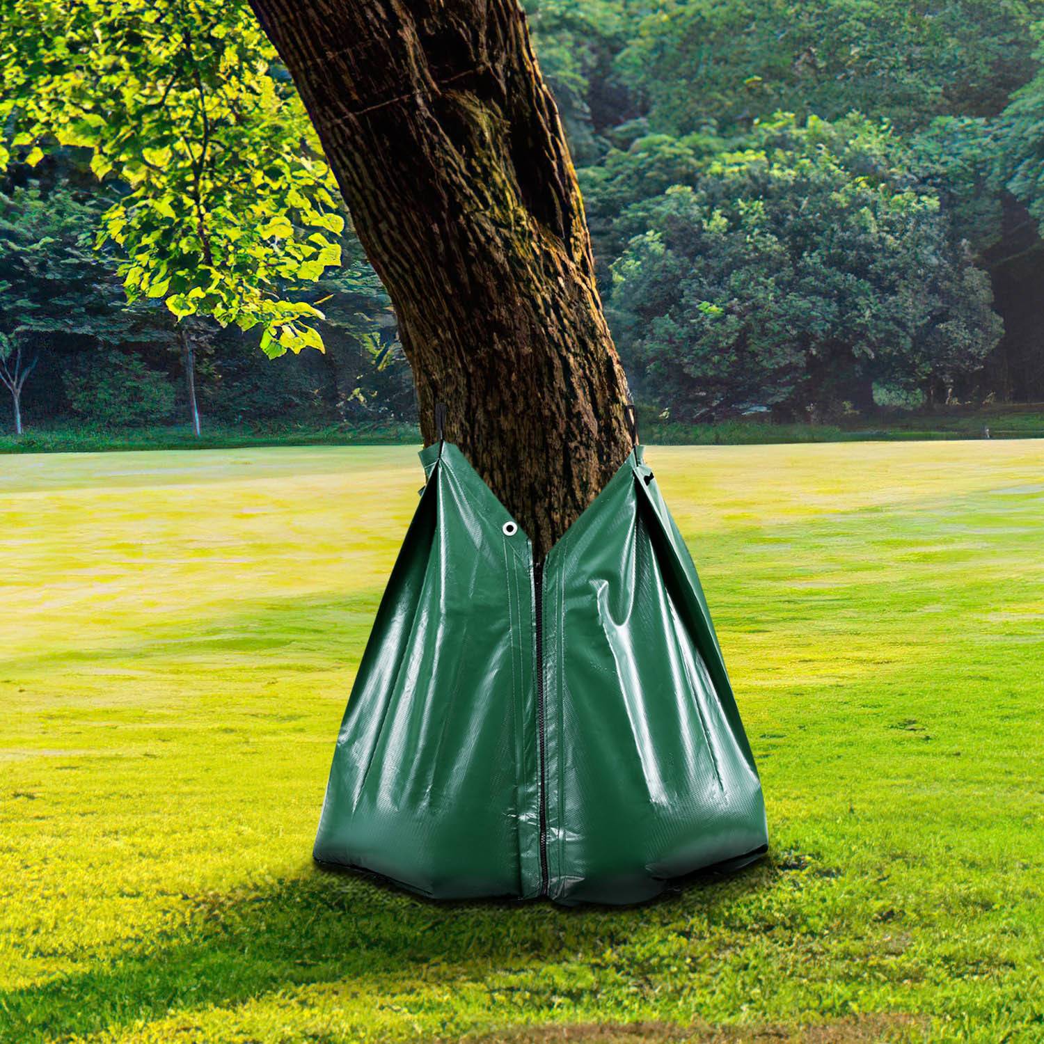 Bewässerungsbeutel 20x Säcke für Baumbewässerung 75 Liter Baumsäcke Bewässerung Grün Baumbewässerung Baum