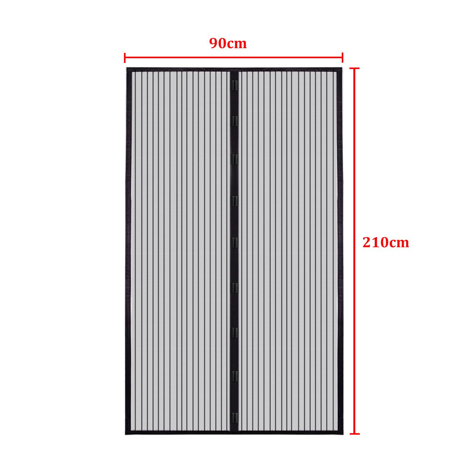 Magnet Fliegengitter Tür 90 x 210 cm Insektenschutz Balkontür Fliegenvorhang Mückenschutz Magnetvorhang Ohne Bohren
