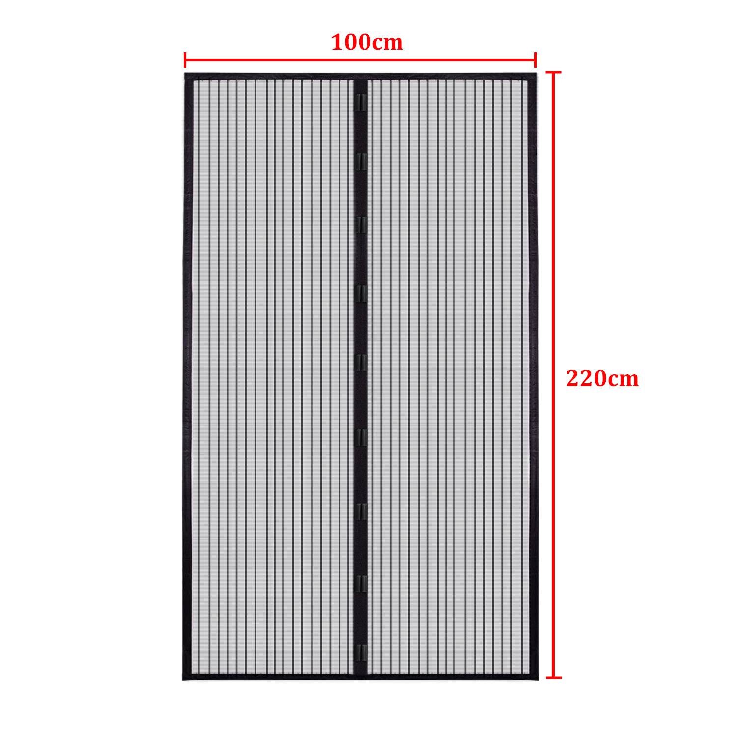 Magnet Fliegengitter Tür 100 x 220 cm Insektenschutz Balkontür Fliegenvorhang Mückenschutz Magnetvorhang Ohne Bohren