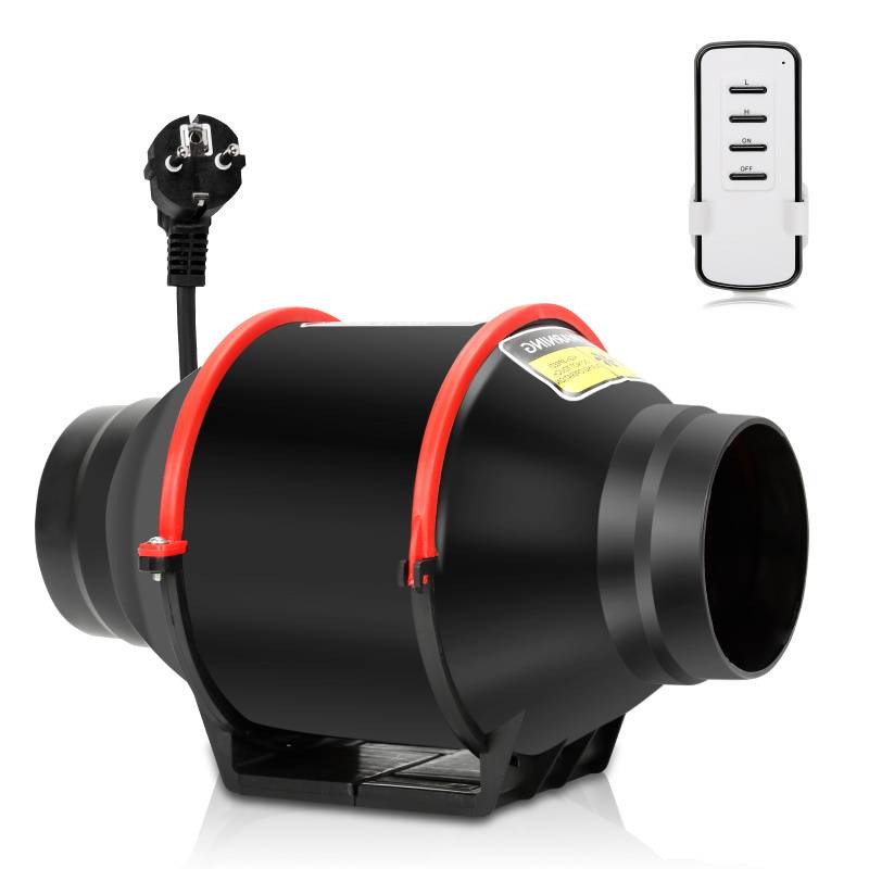 Rohrventilator 150mm Bad-Lüfter mit Fernbedienung Lüfter Leise Wandlüfter Abluftventilator Kanallüfter