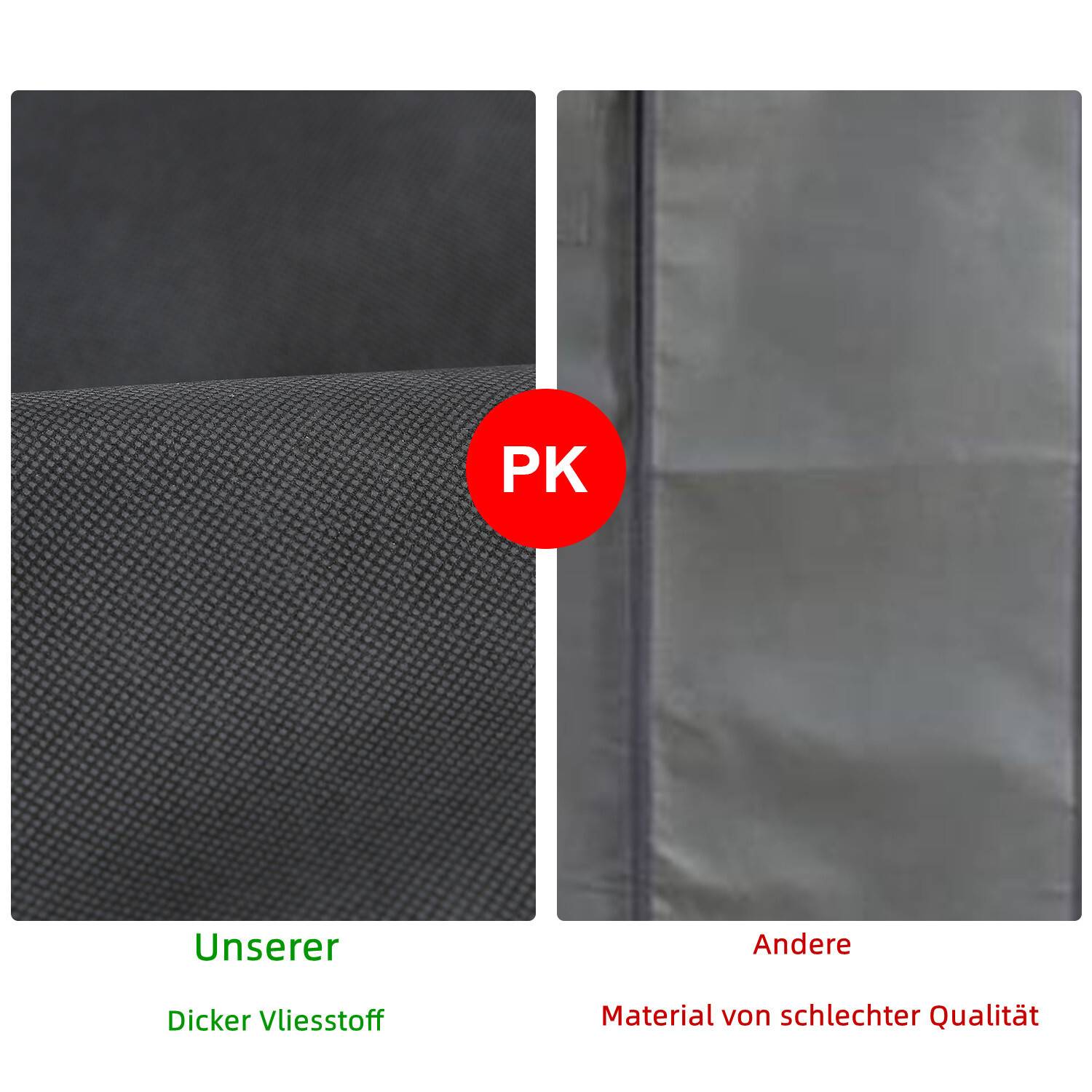 Kleidersack 5er 150x60cm Schutzhülle Kleiderhülle mit einem Griff schwarz Schuhsack