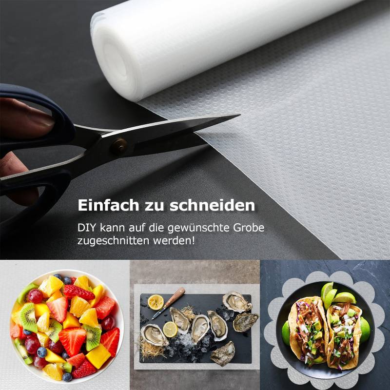 3× Schubladenmatte（150 x 50 cm ）Transparente Antirutschmatte - Zuschneidbar