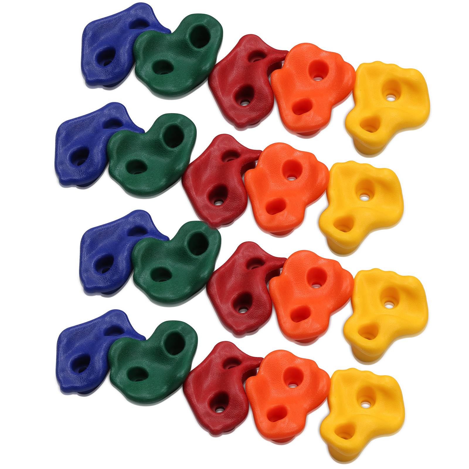 20x Klettergriffe Klettersteine Set - Wetterfest & UV-beständig für Garten & Spielturm