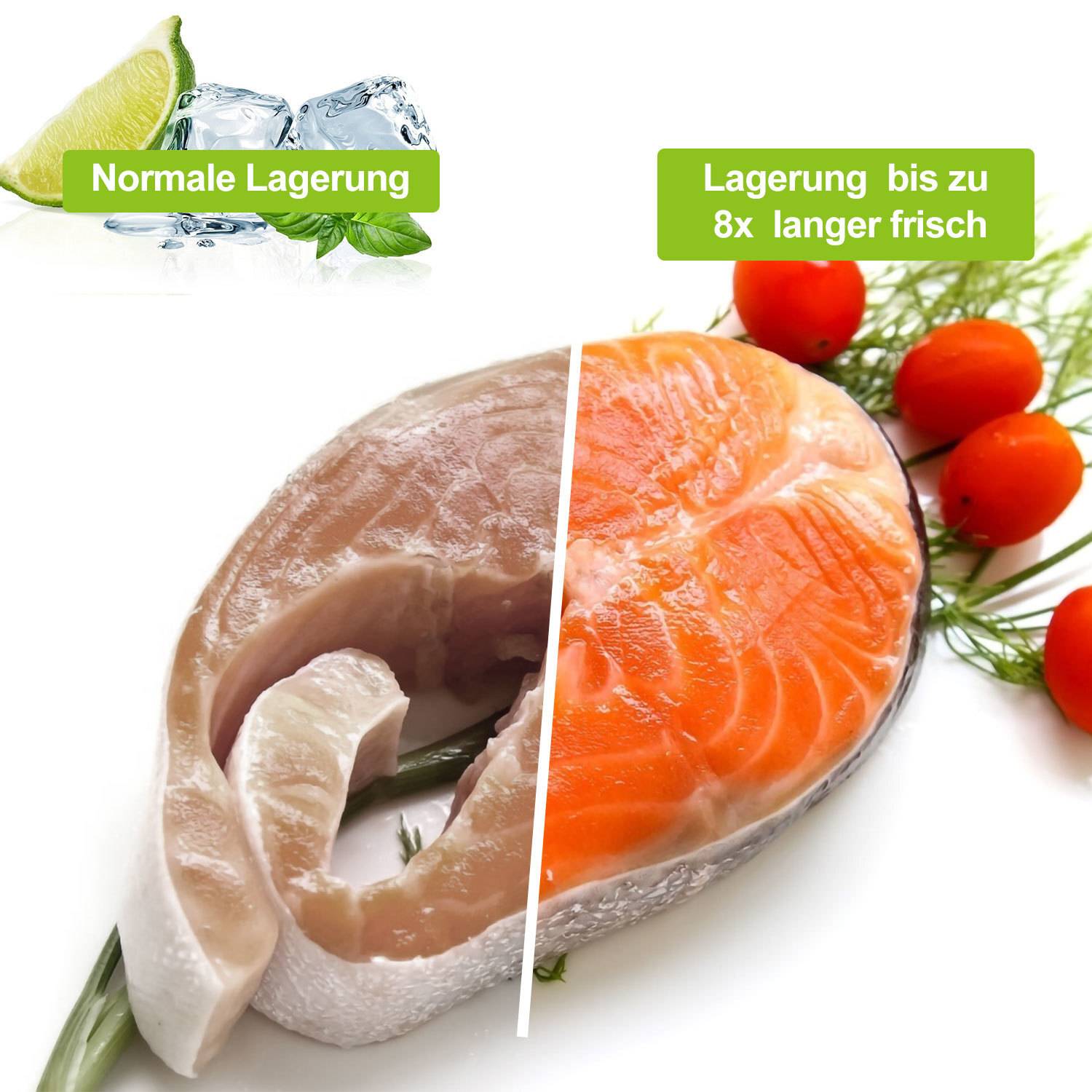 Vakuumrollen Vakuumbeutel 20 x 600 cm Vakuumfolie Vakuumierfolie Vakuumier + Beutel- 2x Vakuumrollen