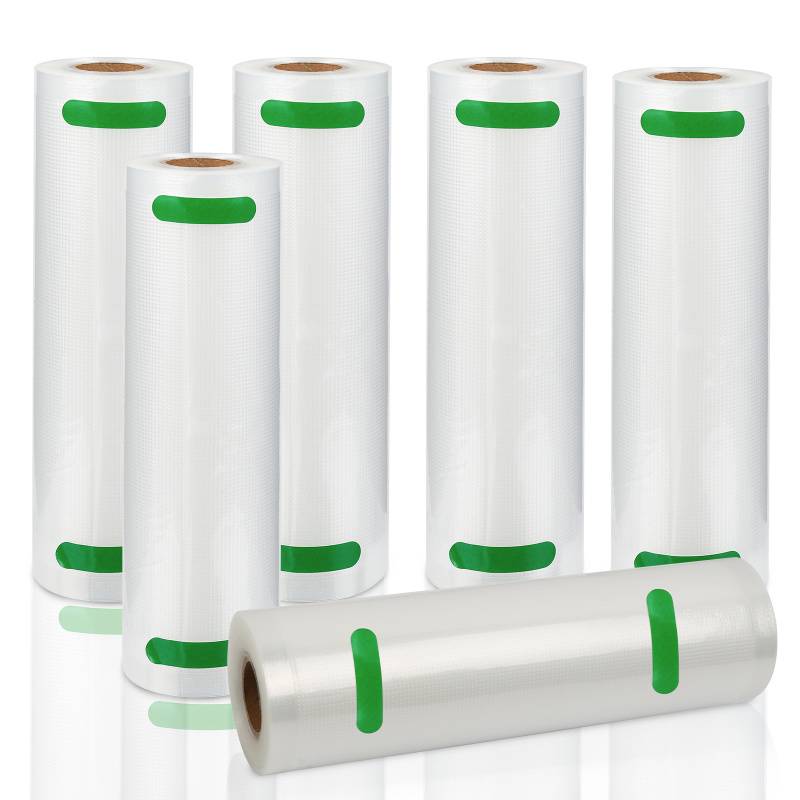 Vakuumrollen Vakuumbeutel 20 x 600 cm Vakuumfolie Vakuumierfolie Vakuumier + Beutel- 6x Vakuumrollen