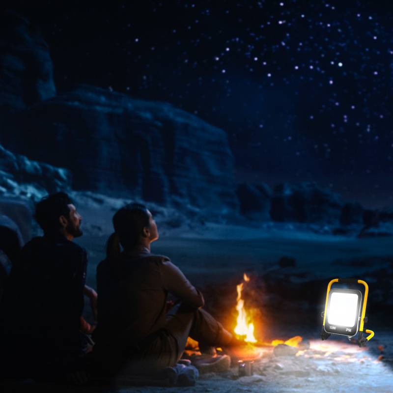 LED Baustrahler Fluter stativ Arbeitsleuchte 6000K LED Fluter Arbeitsscheinwerfer IP66 100W