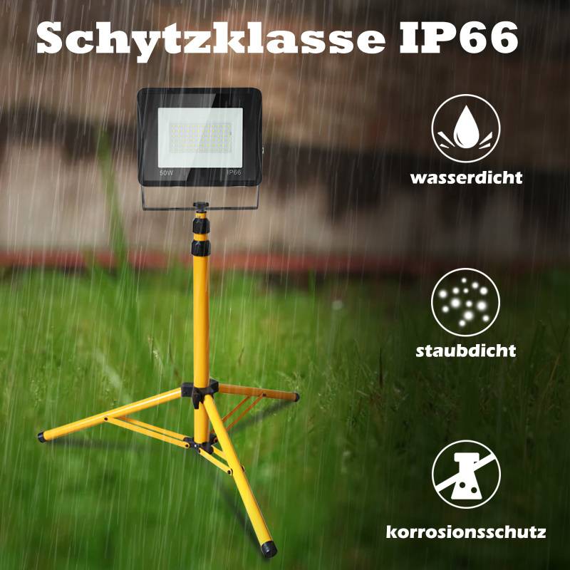 Stativ für Baustrahler Teleskop Stativ Höhenverstellbar Strahler