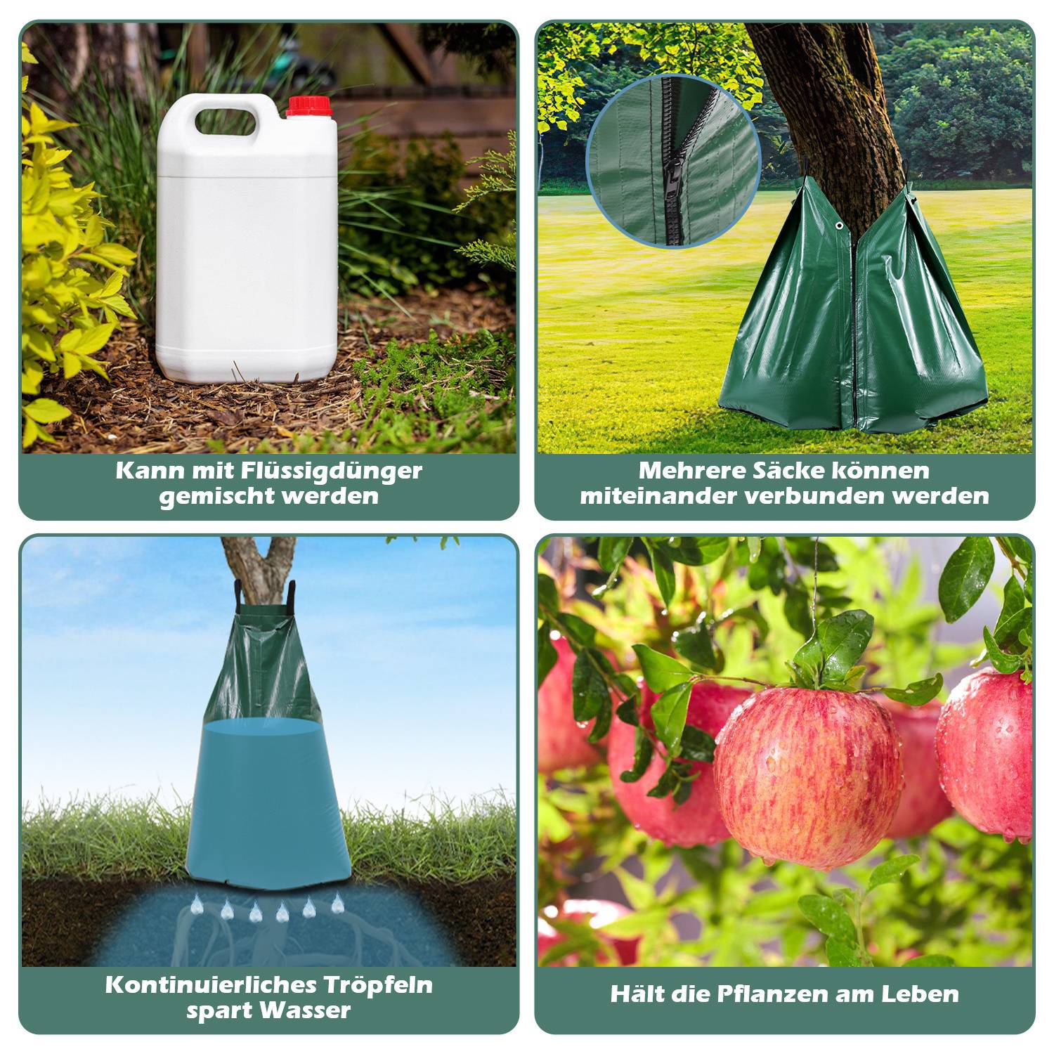 Baumbewässerungsbeutel 10 Stück Bewässerungssack 75L Bewässerungsbeutel Wassersack für Bäume