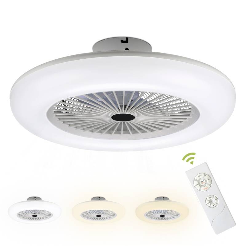 80W Deckenventilator Ventilatorfunktion Leuchte/ Ventilator getrennt schaltbar