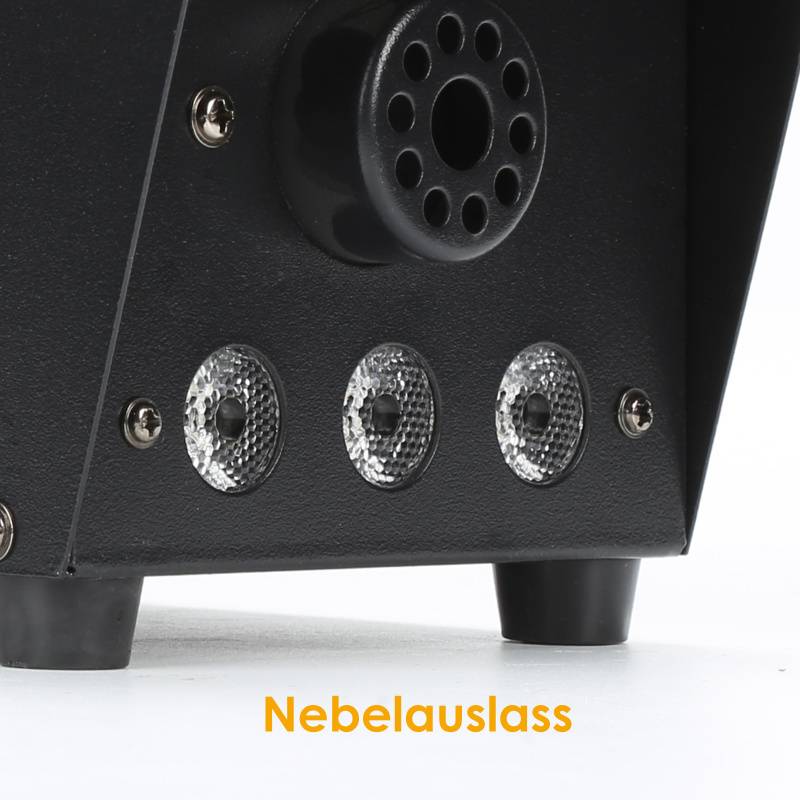 Nebelmaschine RGB LED Effektmaschine Fogger Bühnenlicht für DJ Disco Party Mit 2Fernbedienung Bühnenlicht 500w