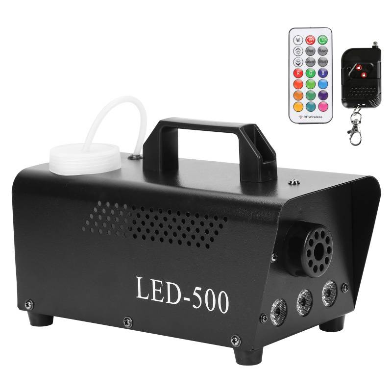 Nebelmaschine RGB LED Effektmaschine Fogger Bühnenlicht für DJ Disco Party Mit 2Fernbedienung Bühnenlicht 500w