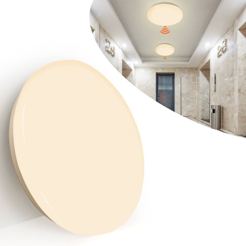 12W LED Deckenleuchte mit Bewegungsmelder Sensor Energiespar Küche Deckenlampe