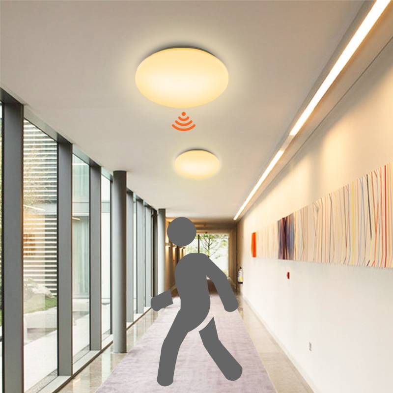 12W LED Deckenleuchte mit Bewegungsmelder Kinderzimmer Deckenbeleuchtung Sensor