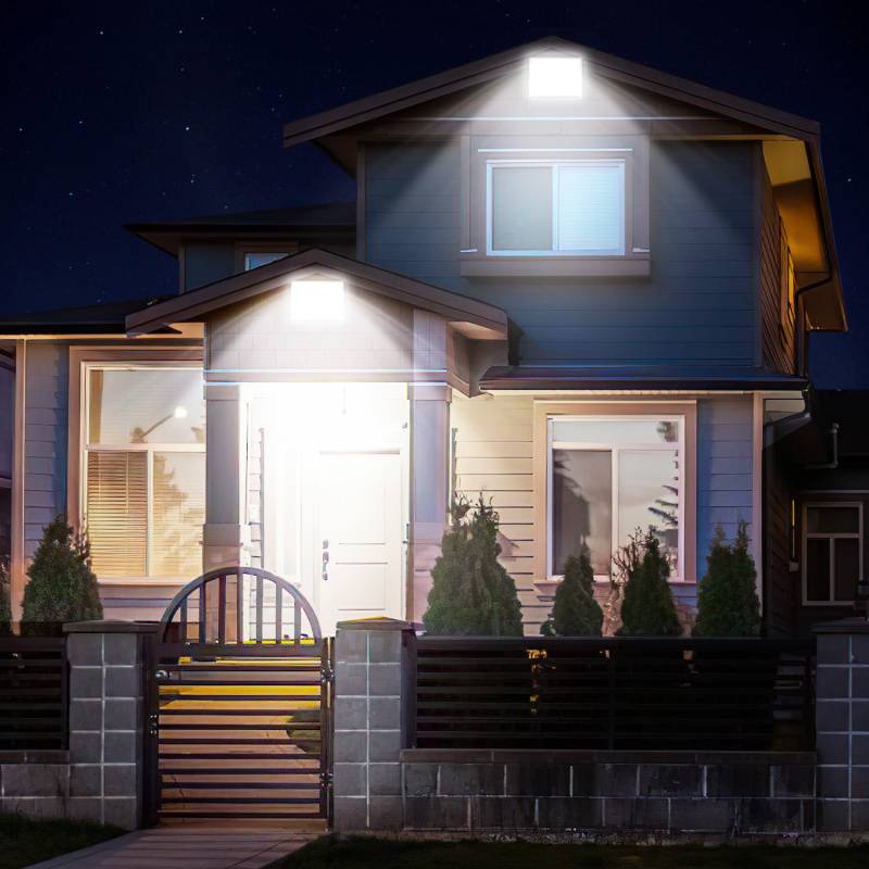 200W LED Fluter Flutlicht LED Strahler IP65 Wasserdicht Außenstrahler Outdoor-Sicherheitsleuchte für Garten Garage 6000K