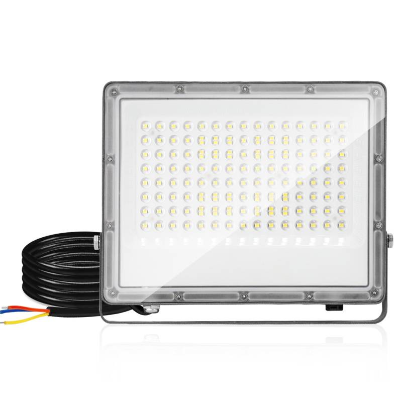 100W LED Fluter Flutlicht LED Strahler IP65 Wasserdicht Außenstrahler Outdoor-Sicherheitsleuchte für Garten Garage 6000K