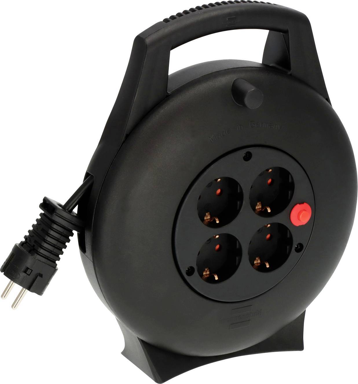 Brennenstuhl Vario Line Kabelbox 4-fach,10m,Indoor Kabeltrom Multimedia-Technik Kabeltrommel