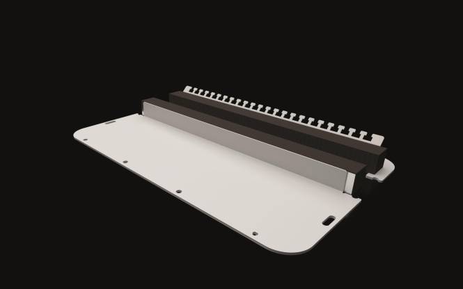 Rittal Metall-Flanschplatte SZ 2567450 zweiteilig,für AX Industriematerial Schaltschränke