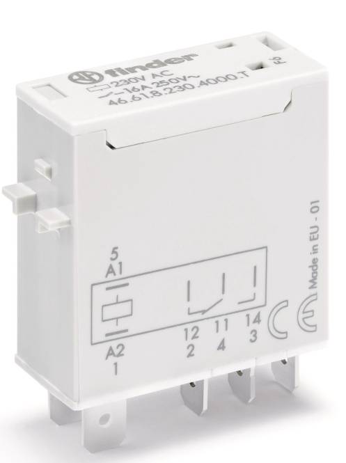Finder Industrie-Miniaturrelais 46.61.9.024.4000T 1W 16A 24VDC (Inhalt 10 Stück) Industriematerial
