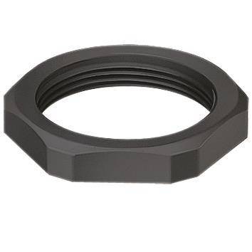 FLEXA Gegenmutter M32 Polyamid 309000232 schwarz metr.Gewinde SW41 (Inhalt 100 Stück)