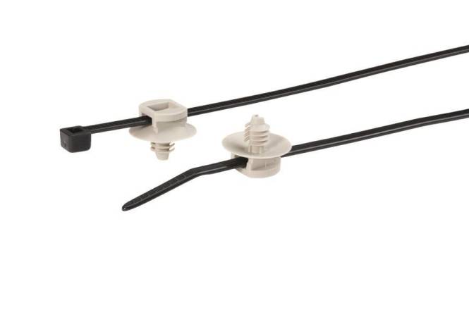 Hellermann T30RFT5-PA66HS-BK/GY (500) Kabelbinder 150x3,5mm 150-55940 (Inhalt 500 Stück)