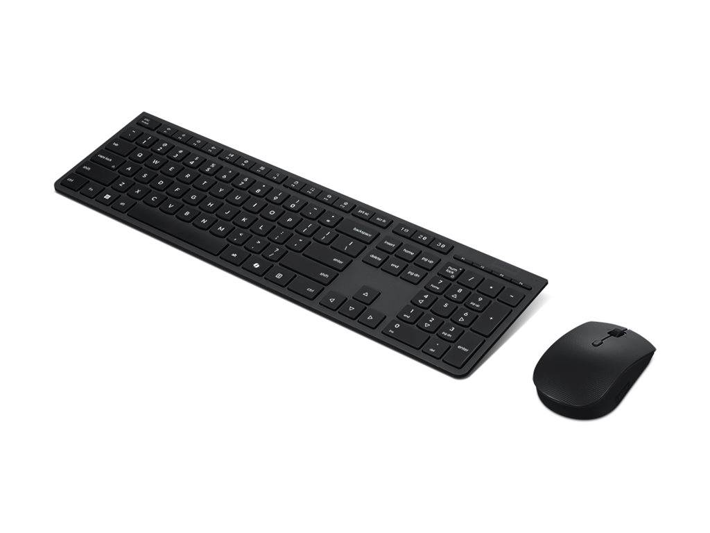 LENOVO Professional Wireless Rechargeable Combo Keyboard and Mouse-German