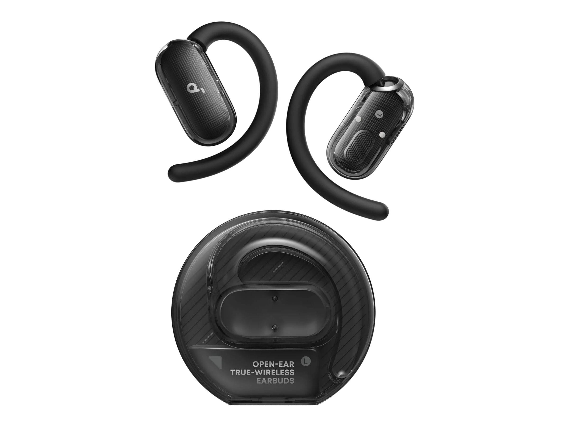ANKER Soundcore V40i black Open-Ear Kopfhörer IP55 transparentes Case ohne Deckel 4-fach verstellbarer Ohrbügel