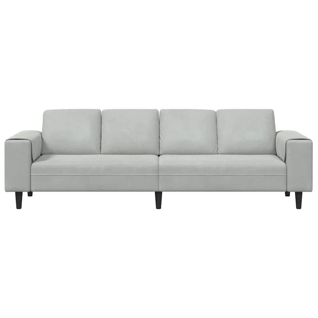 vidaXL Wohnzimmer Couch Hellgrau 250 x 77 x 76 cm