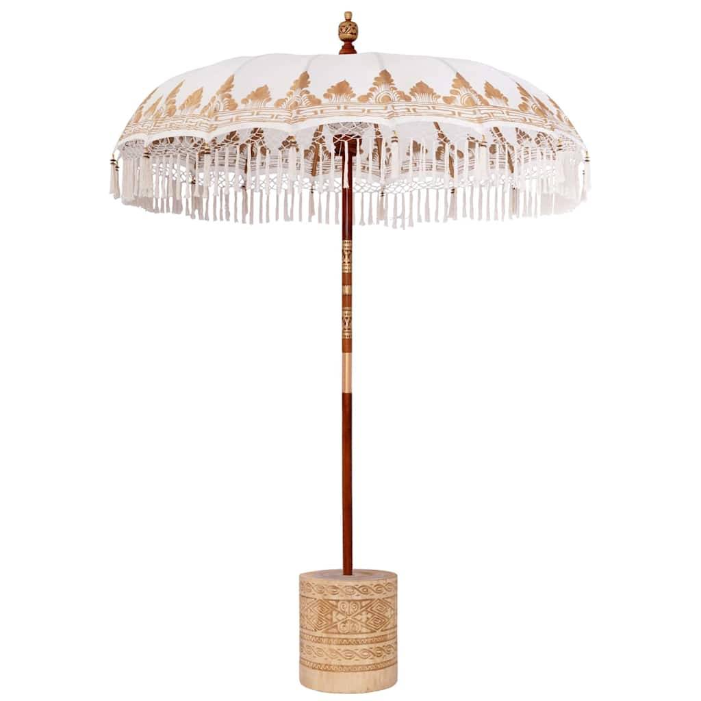 vidaXL Balinesischer Sonnenschirm 260 Creme 180-190 cm