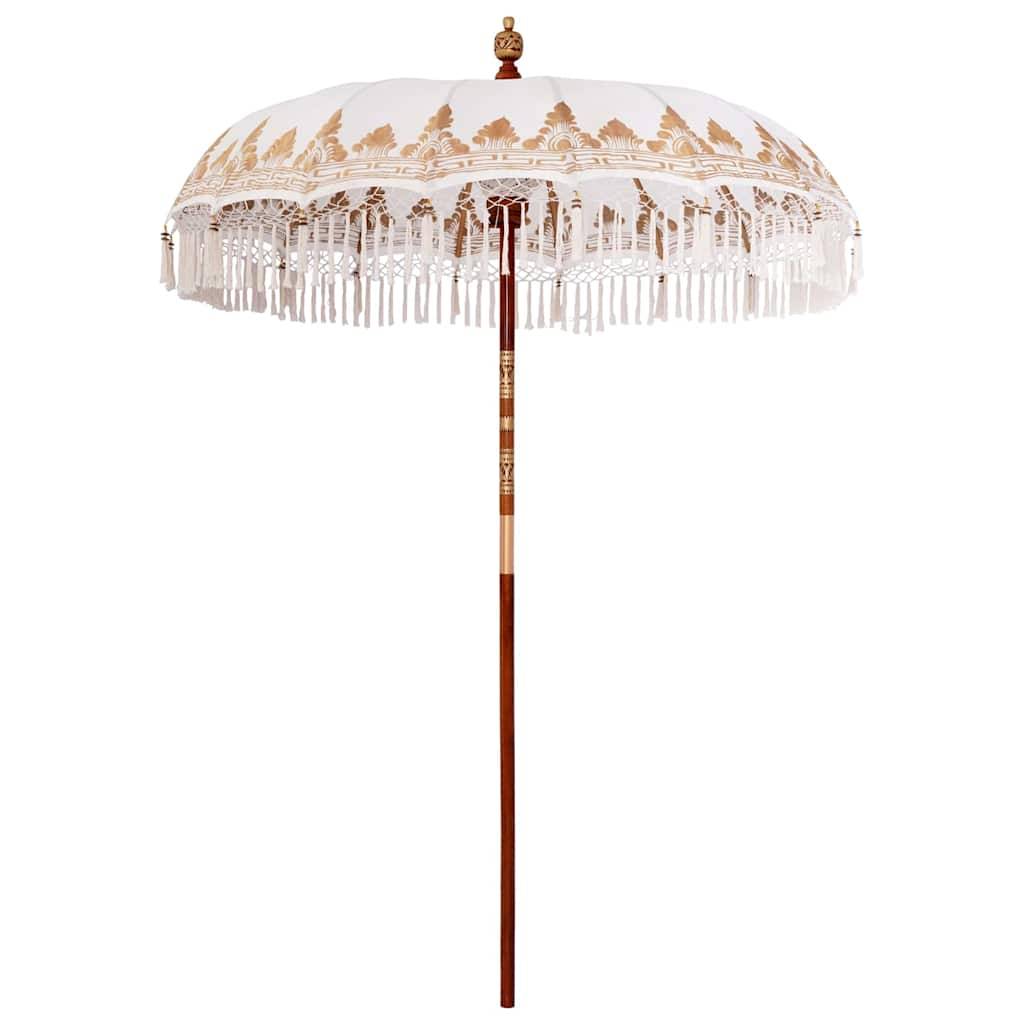 vidaXL Balinesischer Sonnenschirm 260 Creme 180-190 cm