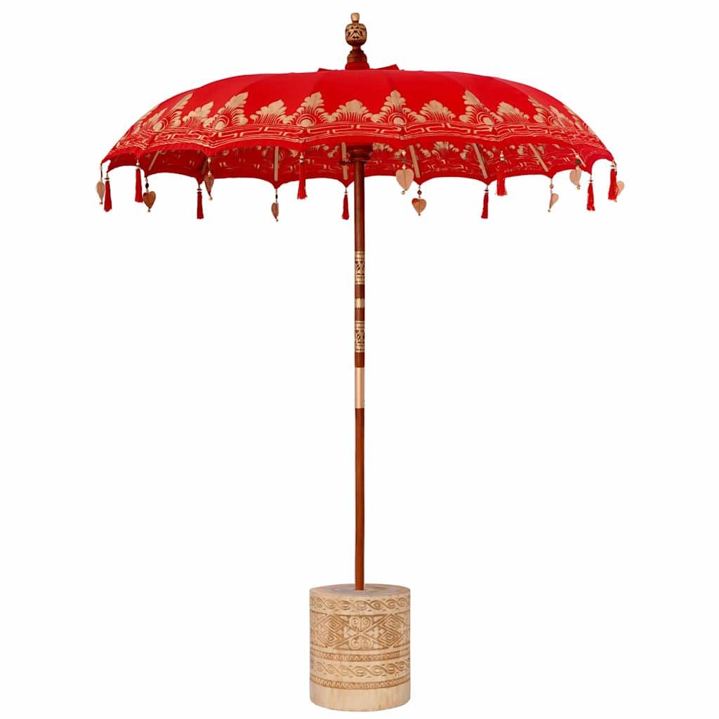 vidaXL Balinesischer Sonnenschirm 260 Rot 180-190 cm