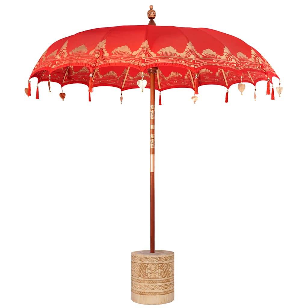 vidaXL Balinesischer Sonnenschirm 260 Rot 210-220 cm