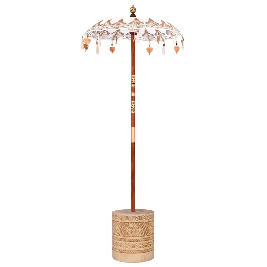 vidaXL Balinesischer Sonnenschirm 260 Creme 95-100 cm