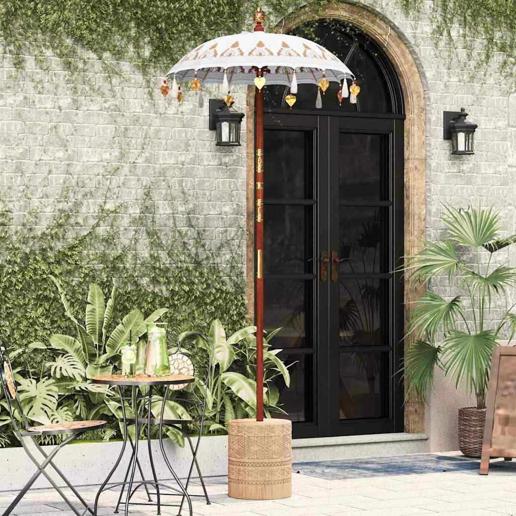 vidaXL Balinesischer Sonnenschirm 260 Creme 95-100 cm