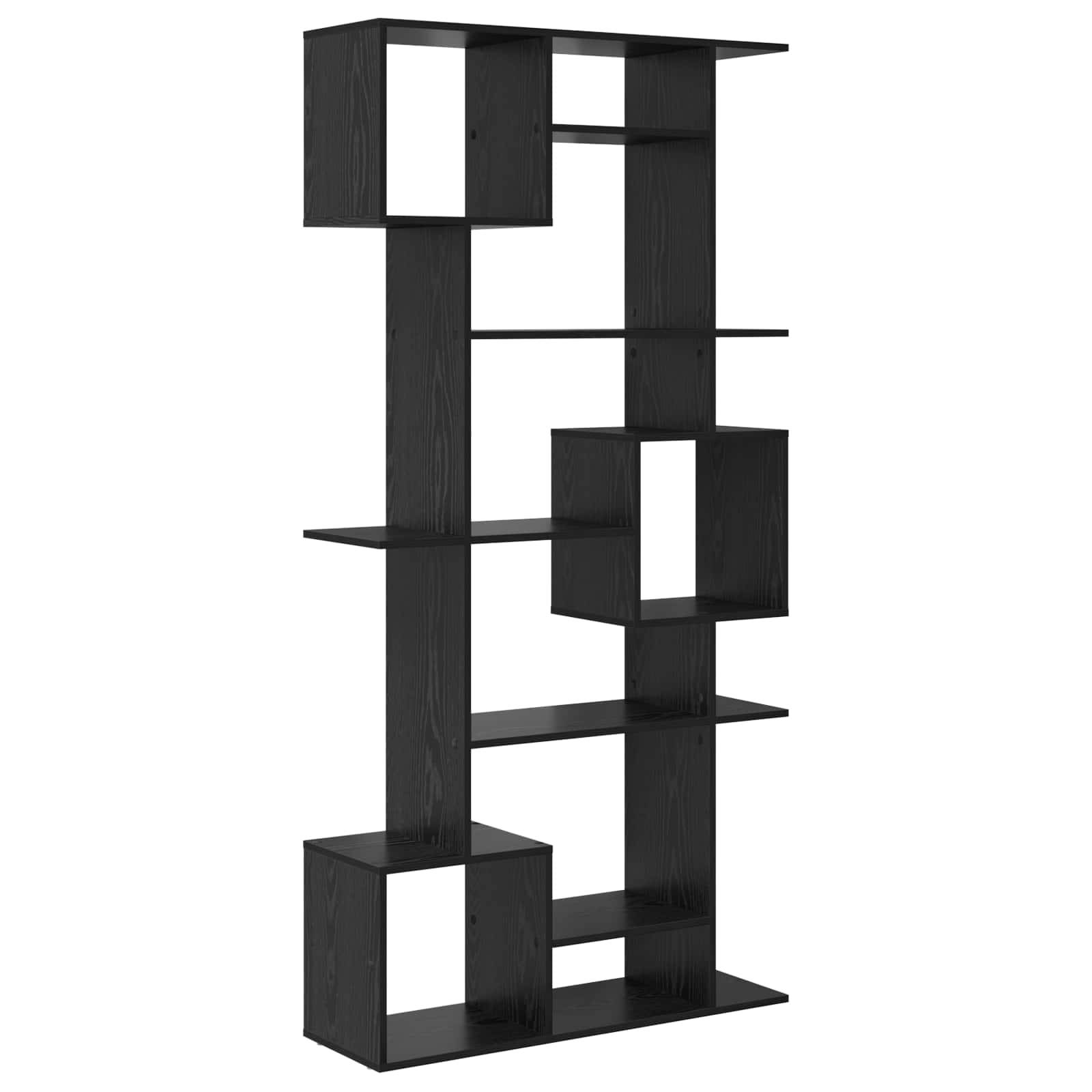 vidaXL Bücherregal Schwarz Eichen-Optik 92 x 29 x 188 cm Holzwerkstoff