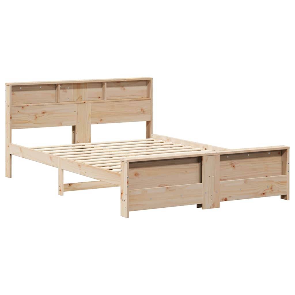 vidaXL Bettrahmen mit Kopfteil Braun 160 x 200 cm Holzwerkstoff
