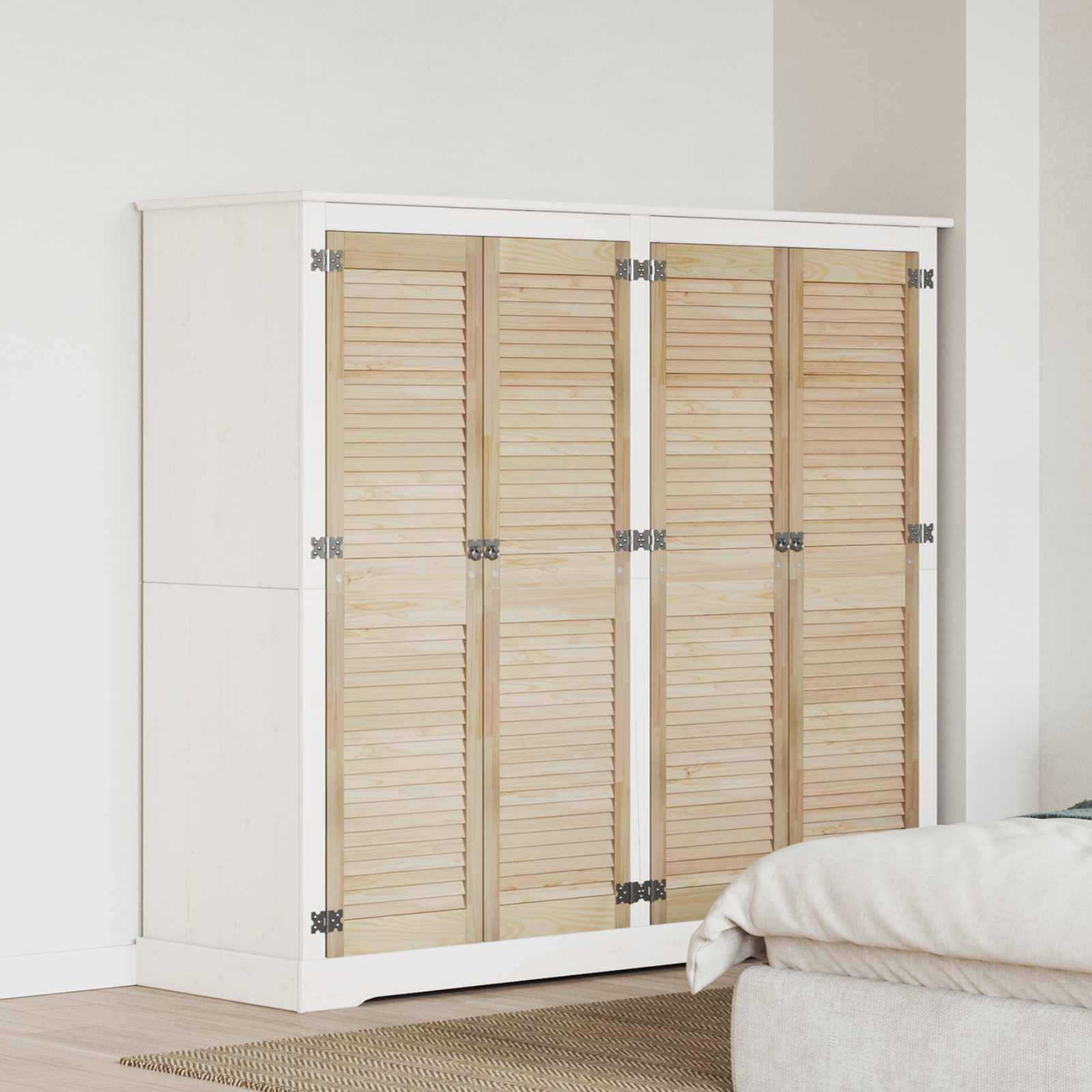 vidaXL Schranktür mit Tür 4 pcs Natur 140,5 x 2,1 x 39,5 cm