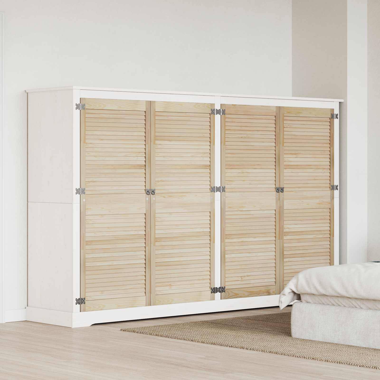 vidaXL Schranktür mit Tür 4 pcs Natur 140,5 x 2,1 x 59,5 cm