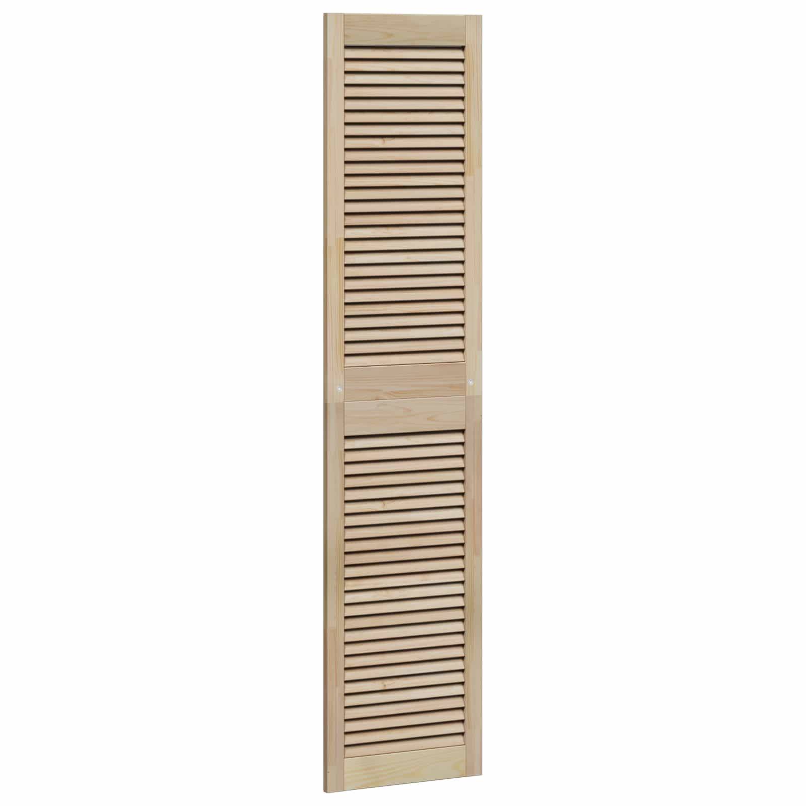 vidaXL Schranktür 4 pcs Natur 170 x 2,1 x 39,5 cm Massives Kiefernholz
