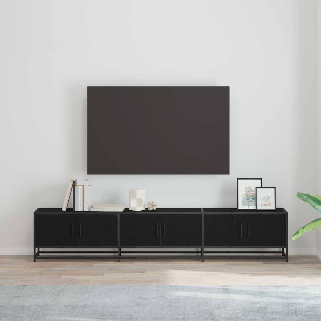 vidaXL TV-Einheiten 2 pcs Schwarz Eichen-Optik 210 x 35 x 41 cm